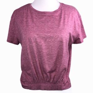 Lululemon Cropped Cinch Front Top Rose